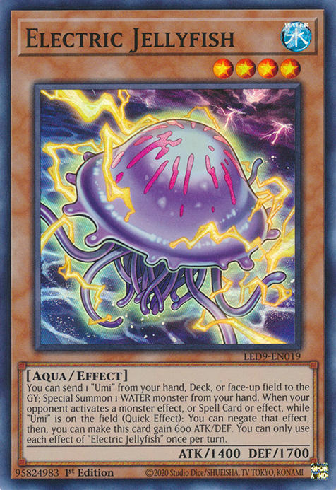 Electric Jellyfish [LED9-EN019] Super Rare | Amazing Games TCG