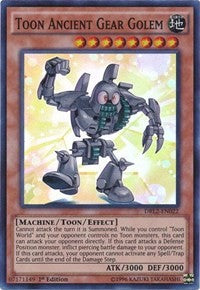 Toon Ancient Gear Golem [Dragons of Legend 2] [DRL2-EN022] | Amazing Games TCG