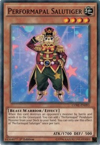 Performapal Salutiger [Clash of Rebellions] [CORE-EN093] | Amazing Games TCG