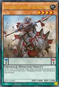 Samurai Cavalry of Reptier (ENSP1) [Dimension of Chaos] [DOCS-ENSP1] | Amazing Games TCG