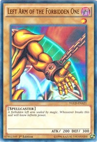 Left Arm of the Forbidden One (A) [King of Games: Yugi's Legendary Decks] [YGLD-ENA21] | Amazing Games TCG