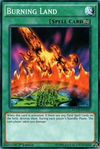 Burning Land (A) [King of Games: Yugi's Legendary Decks] [YGLD-ENA31] | Amazing Games TCG