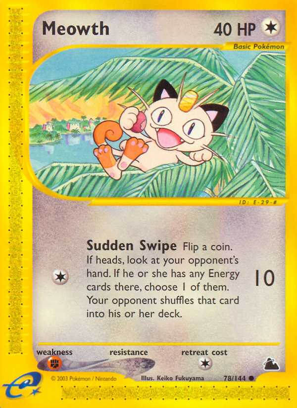 Meowth (78/144) [Skyridge] | Amazing Games TCG