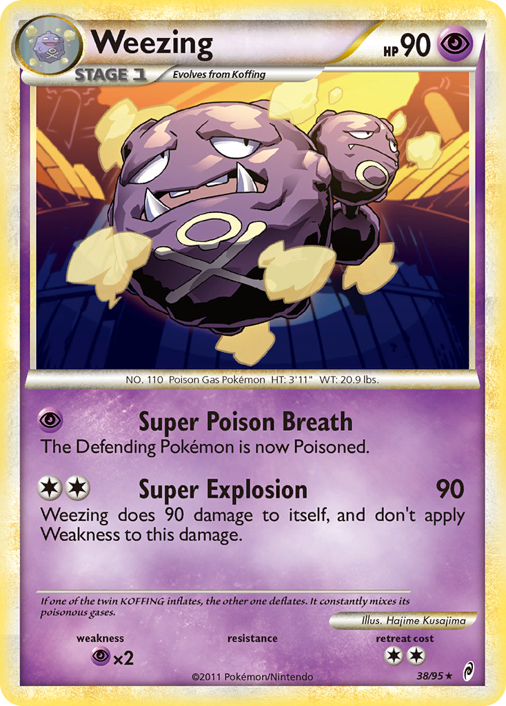 Weezing (38/95) [HeartGold & SoulSilver: Call of Legends] | Amazing Games TCG