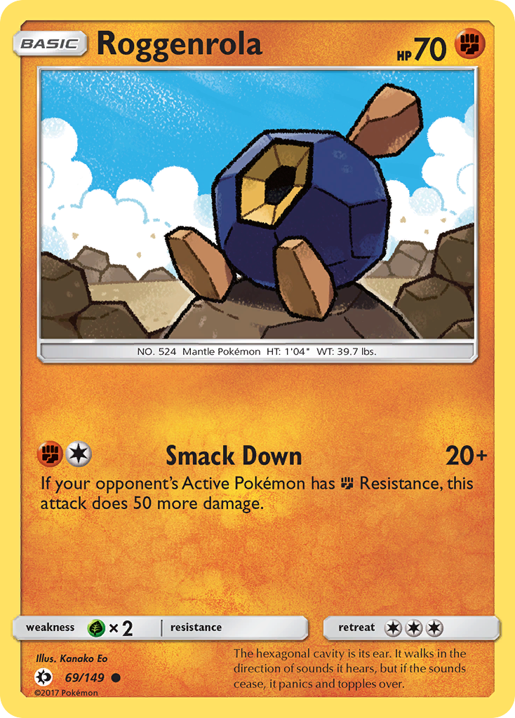 Roggenrola (69/149) [Sun & Moon: Base Set] | Amazing Games TCG