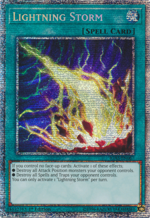 Lightning Storm [IGAS-EN067] Starlight Rare | Amazing Games TCG