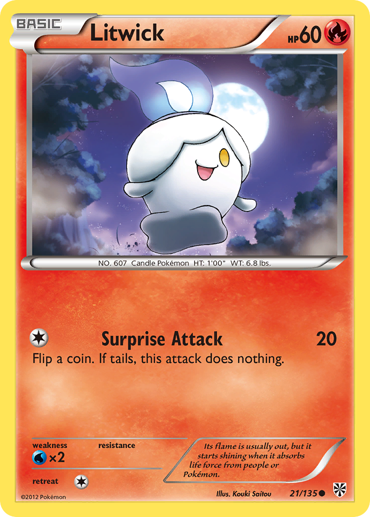 Litwick (21/135) [Black & White: Plasma Storm] | Amazing Games TCG