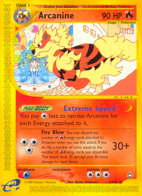 Arcanine (2/147) [Aquapolis] | Amazing Games TCG