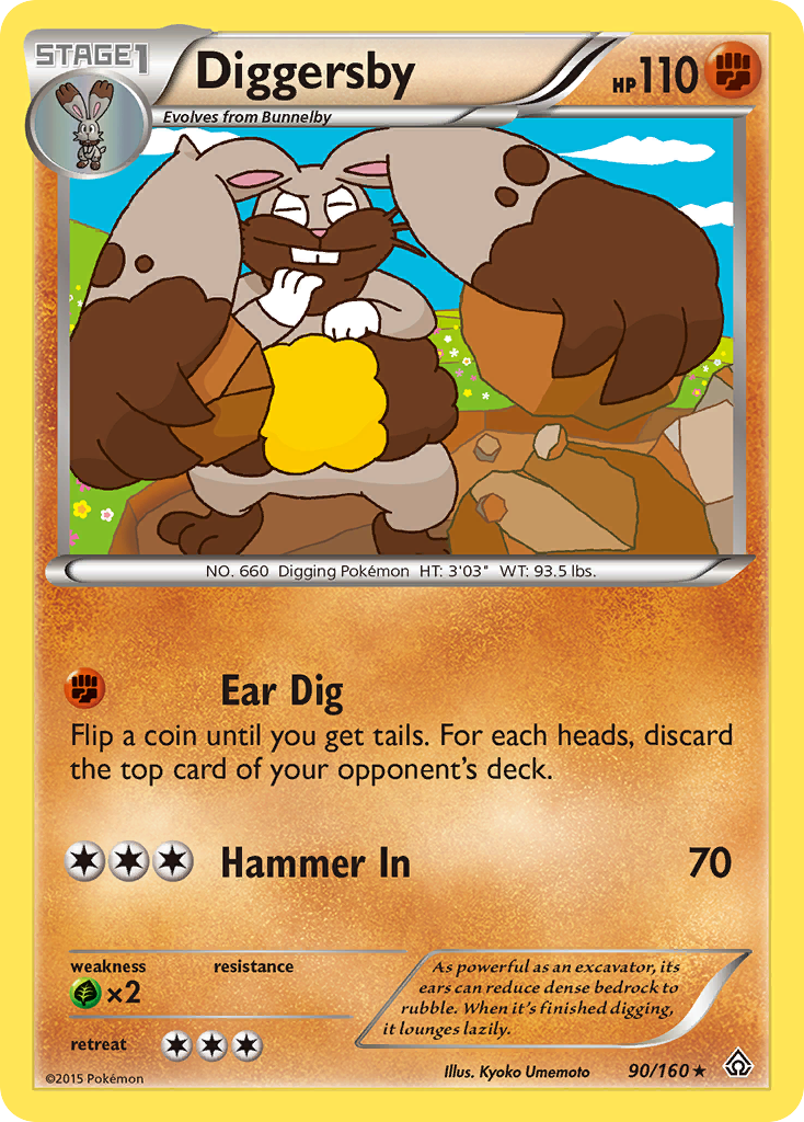 Diggersby (90/160) [XY: Primal Clash] | Amazing Games TCG