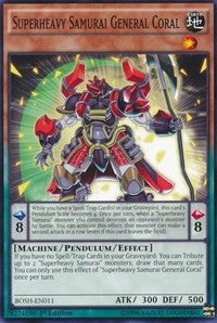 Superheavy Samurai General Coral [Breakers of Shadow] [BOSH-EN011] | Amazing Games TCG