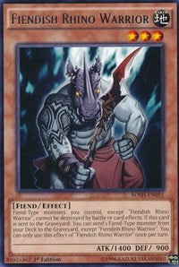 Fiendish Rhino Warrior [Breakers of Shadow] [BOSH-EN091] | Amazing Games TCG