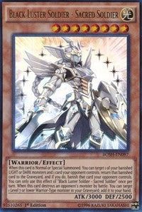 Black Luster Soldier - Sacred Soldier [Breakers of Shadow] [BOSH-EN097] | Amazing Games TCG