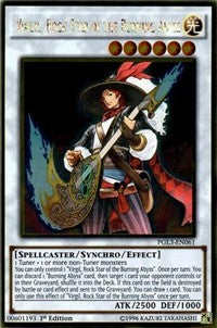 Virgil, Rock Star of the Burning Abyss [Premium Gold: Infinite Gold] [PGL3-EN061] | Amazing Games TCG