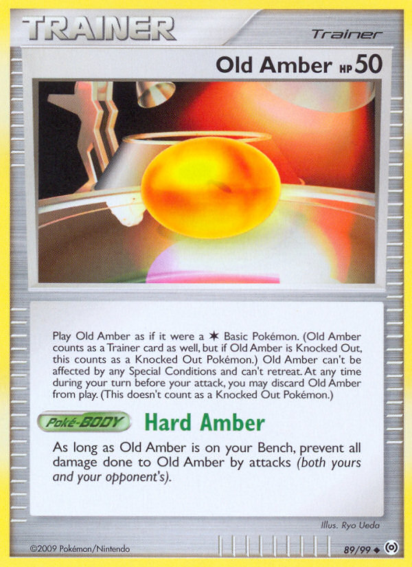 Old Amber (89/99) [Platinum: Arceus] | Amazing Games TCG