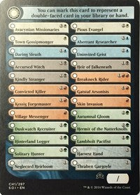 Checklist Card - (CH1) Shadows over Innistrad [Shadows over Innistrad Tokens] | Amazing Games TCG