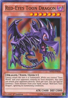 Red-Eyes Toon Dragon [Shining Victories] [SHVI-EN036] | Amazing Games TCG