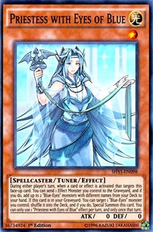 Priestess with Eyes of Blue [Shining Victories] [SHVI-EN098] | Amazing Games TCG