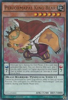 Performapal King Bear [Starter Deck: Yuya] [YS16-EN002] | Amazing Games TCG