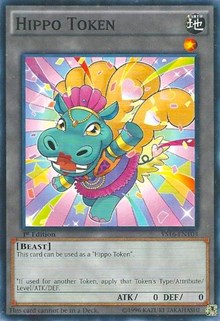 Hippo Token (Blue) [Starter Deck: Yuya] [YS16-ENT03] | Amazing Games TCG