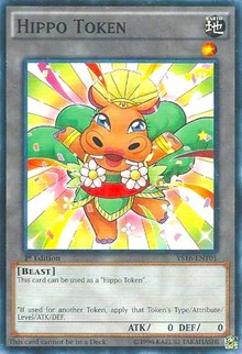 Hippo Token (Orange) [Starter Deck: Yuya] [YS16-ENT01] | Amazing Games TCG