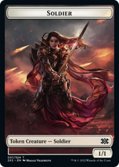 Worm // Soldier Double-sided Token [Double Masters 2022 Tokens] | Amazing Games TCG