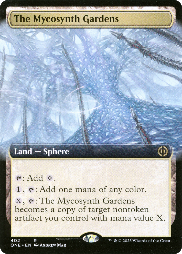 The Mycosynth Gardens (Extended Art) [Phyrexia: All Will Be One] | Amazing Games TCG