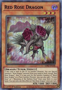 Red Rose Dragon (Blue) [LDS2-EN108] Ultra Rare | Amazing Games TCG