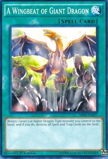 A Wingbeat of Giant Dragon [Structure Deck: Rise of the True Dragons] [SR02-EN027] | Amazing Games TCG