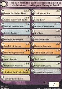 Checklist Card - Eldritch Moon [Eldritch Moon Tokens] | Amazing Games TCG