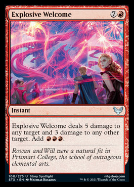 Explosive Welcome [Strixhaven: School of Mages] | Amazing Games TCG