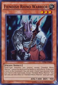 Fiendish Rhino Warrior [OTS Tournament Pack 2] [OP02-EN005] | Amazing Games TCG