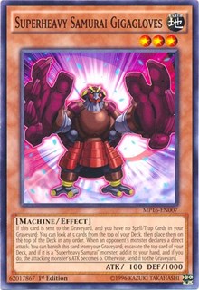 Superheavy Samurai Gigagloves [2016 Mega-Tins Mega Pack] [MP16-EN007] | Amazing Games TCG