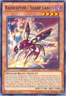 Raidraptor - Sharp Lanius [2016 Mega-Tins Mega Pack] [MP16-EN014] | Amazing Games TCG