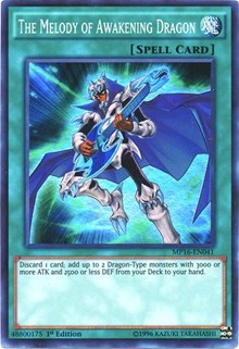 The Melody of Awakening Dragon [2016 Mega-Tins Mega Pack] [MP16-EN041] | Amazing Games TCG