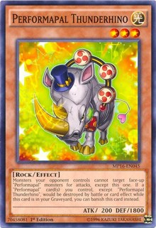 Performapal Thunderhino [2016 Mega-Tins Mega Pack] [MP16-EN045] | Amazing Games TCG