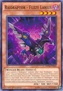 Raidraptor - Fuzzy Lanius [2016 Mega-Tins Mega Pack] [MP16-EN058] | Amazing Games TCG