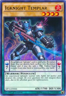 Igknight Templar [2016 Mega-Tins Mega Pack] [MP16-EN066] | Amazing Games TCG