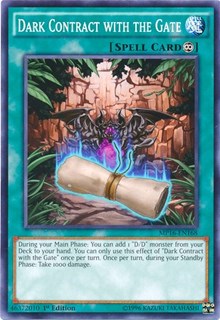 Dark Contract with the Gate [2016 Mega-Tins Mega Pack] [MP16-EN168] | Amazing Games TCG