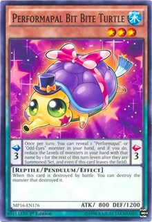 Performapal Bit Bite Turtle [2016 Mega-Tins Mega Pack] [MP16-EN176] | Amazing Games TCG