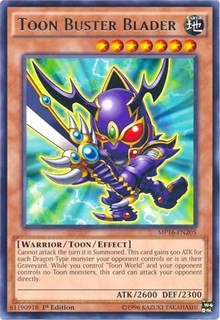 Toon Buster Blader [2016 Mega-Tins Mega Pack] [MP16-EN205] | Amazing Games TCG