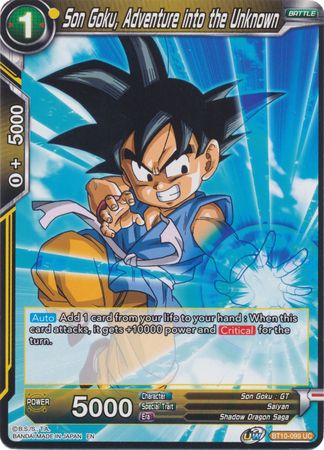 Son Goku, Adventure into the Unknown (BT10-099) [Rise of the Unison Warrior] | Amazing Games TCG