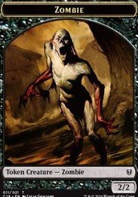 Zombie // Worm Double-sided Token [Commander 2016 Tokens] | Amazing Games TCG