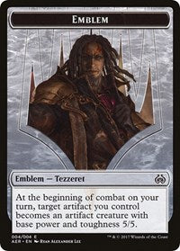 Emblem - Tezzeret the Schemer [Aether Revolt Tokens] | Amazing Games TCG