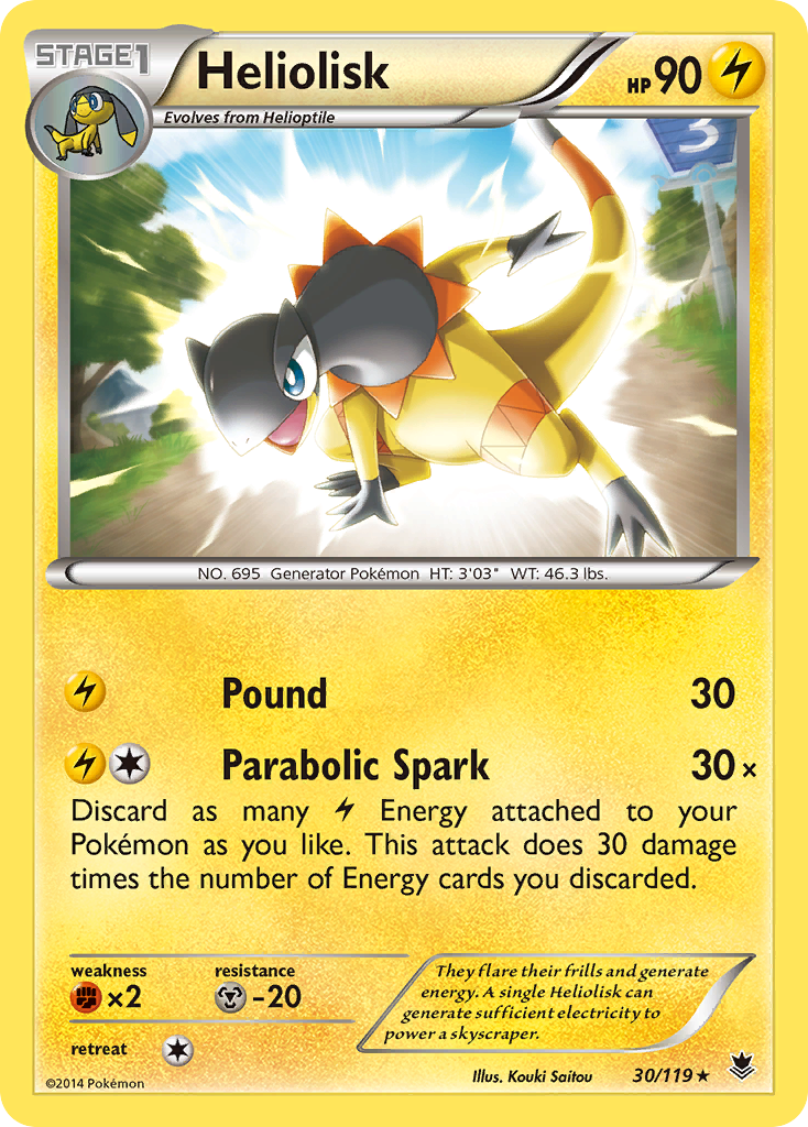 Heliolisk (30/119) [XY: Phantom Forces] | Amazing Games TCG