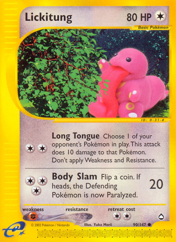 Lickitung (90/147) [Aquapolis] | Amazing Games TCG