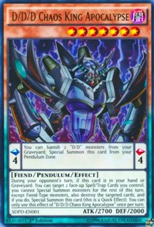 D/D/D Chaos King Apocalypse [Structure Deck: Pendulum Domination] [SDPD-EN001] | Amazing Games TCG