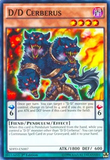 D/D Cerberus [Structure Deck: Pendulum Domination] [SDPD-EN007] | Amazing Games TCG