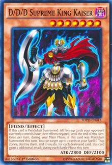 D/D/D Supreme King Kaiser [Structure Deck: Pendulum Domination] [SDPD-EN013] | Amazing Games TCG