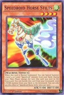 Speedroid Horse Stilts [Raging Tempest] [RATE-EN006] | Amazing Games TCG