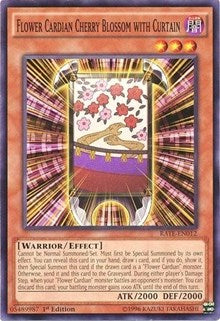 Flower Cardian Cherry Blossom with Curtain [Raging Tempest] [RATE-EN012] | Amazing Games TCG